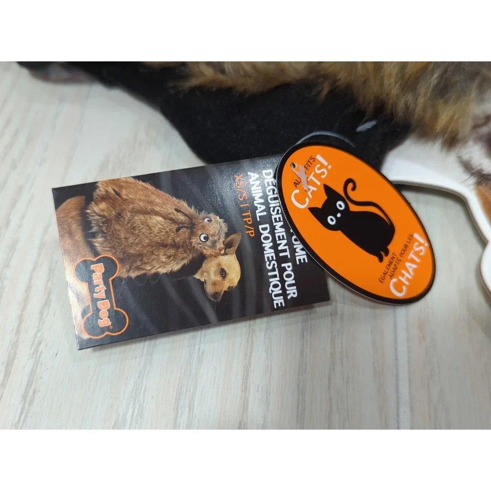 Party Dog XS/S dog or cat costume brown furry‎ spider tarantula xs small